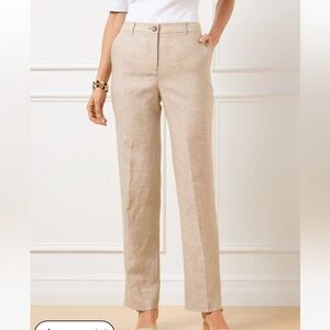 Talbots Southampton Straight leg linen pants
